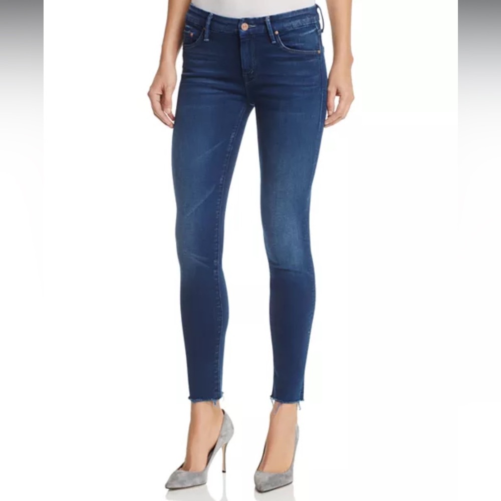 MOTHER Looker Ankle Fray - Crowd Pleaser
